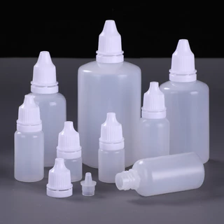 ขวดบีบหยด พร้อมส่ง ขนาด 3/5/10/15/20/30/50/100 ml. มีจุกหยด PE บีบใช้งานง่าย บรรจุของเหลว ใส่น้ำหอม