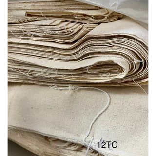 ผ้าฝ้ายดิบTCเกรด A เนื้อดี ขนาด 100x90 ซม. ราคา/เมตร | ผ้าทำหมอน กระเป๋า ปูโต๊ะ แว๊กซ์ขน ฉากถ่ายรูป