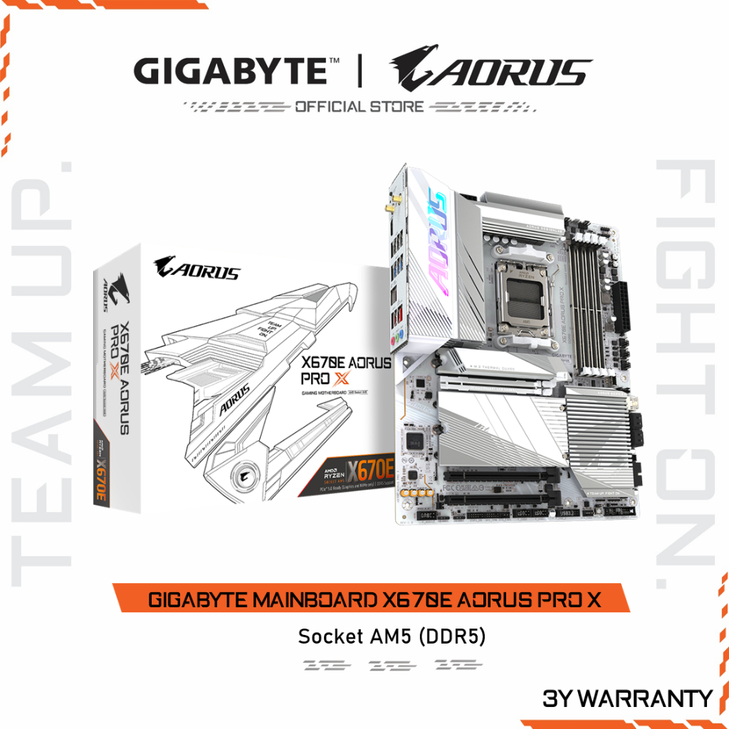 GIGABYTE MAINBOARD X670E AORUS PRO X เมนบอร์ด X670E AORUS PRO X-REV1.0