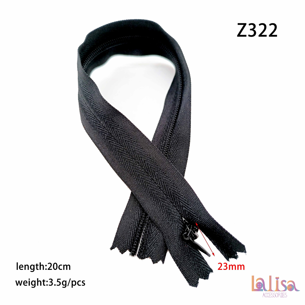 ซิปไนลอนแบบซ่อน ซิปเสื้อผ้า หมอนและเบาะ ซิปชุดและกางเกง กระเป๋า Nylon Hidden zipper (E-1-E,Z322)