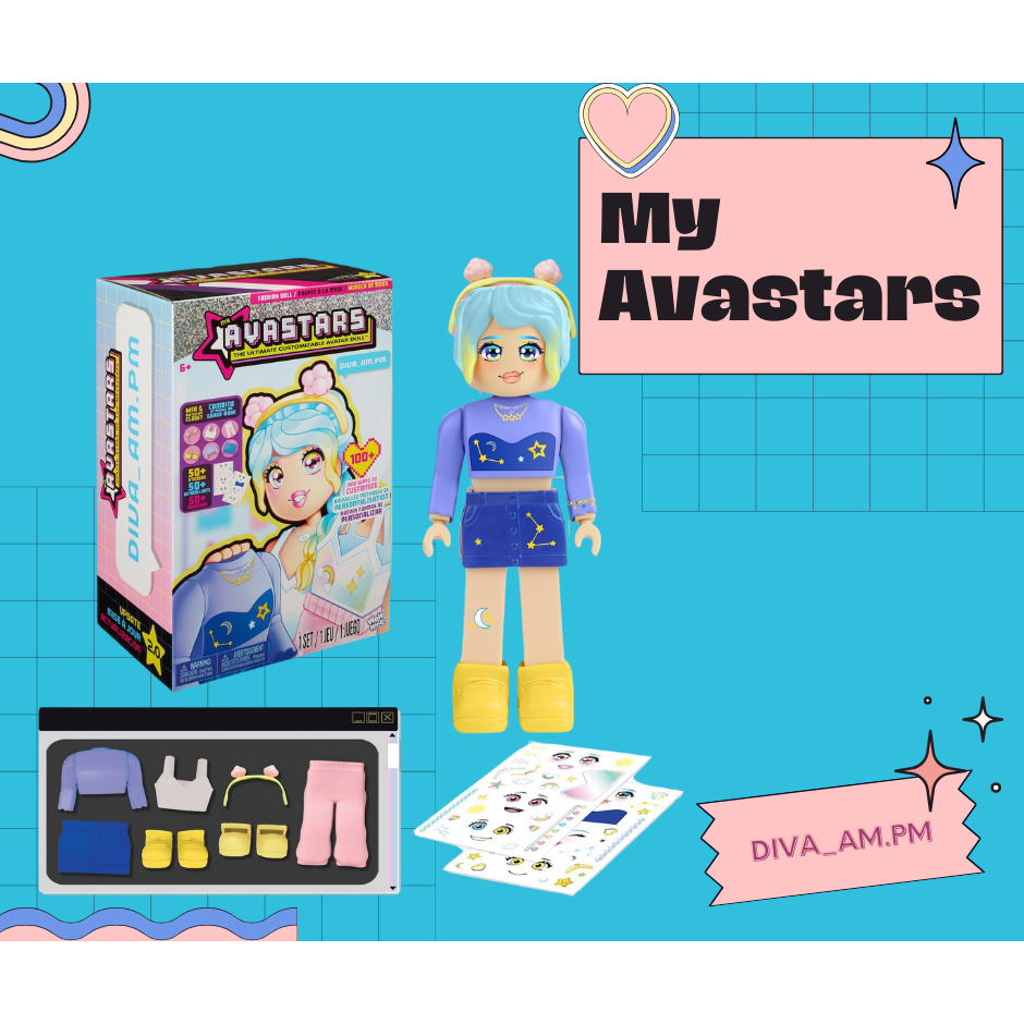 พร้อมส่ง🌕 USA🇺🇸 Diva_AM.PM with 2 Outfits and 100+ Ways to Customize ตุ๊กตาแต่ง2024 สไตล์ y2k