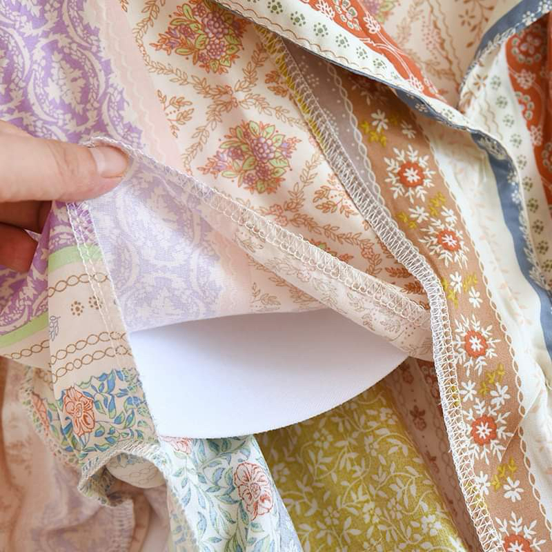 🌟พร้อมส่ง🌟ผ้าเยื่อไผ่ Bamboo Organic นิ่มนุ่มเป็นพิเศษ ชุดนอนขายาว ชุดนอนแขนสั้น ชุดนอนกันโป๊ มีฟองน้ำถอดออกได้ - รูปที่ 3