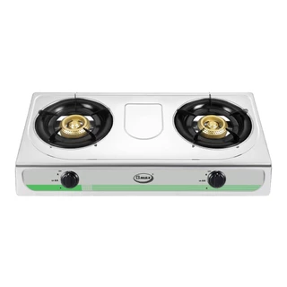 Gmax เตากล่องสแตนเลสคู่ เตาแก๊สตั้งโต๊ะ รุ่น GL203-Series (สินค้ารับประกัน 1ปี)