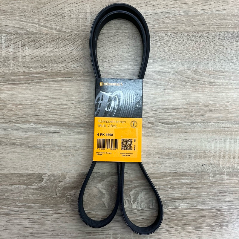สายพาน สายพานเครื่อง Continental 6PK1698 BMW F10, F30, X3 F25 เครื่อง N47N, N47S เบอร์อะไหล่ 1128851