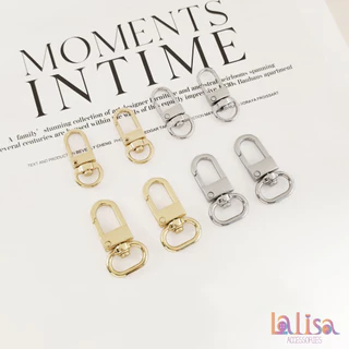 ตะขอคอหมาโลหะผสม อุปกรณ์ตกแต่งกระเป๋า ตะขอคอหมาก้ามปูตัวยู Alloy Dogclips (C-2-A+B,QN-MK11,16)