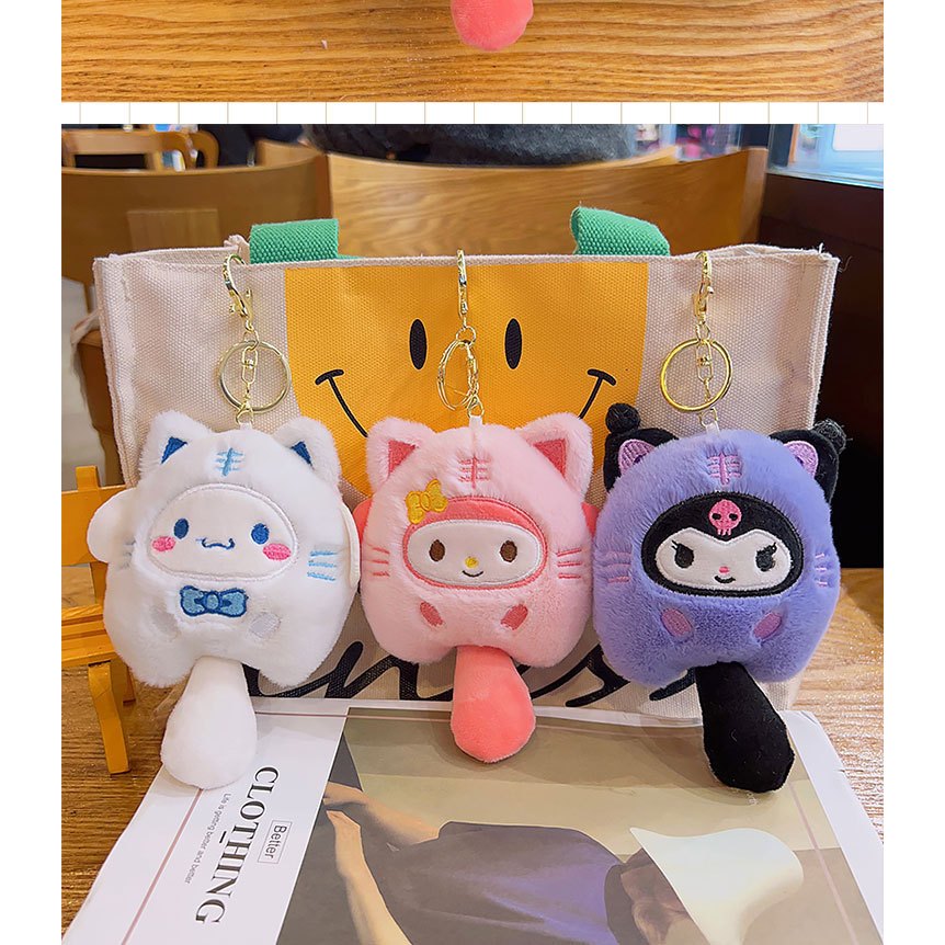 จี้ตุ๊กตา Sanrio Melody น่ารัก แต่งหัวเข็มขัด สีเงิน สีทอง - รูปที่ 3