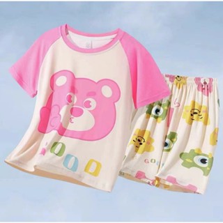 TT001 SBT  ชุดนอนเด็กน่ารัก เนื้อผ้ายืดนิ่มๆ แขนสั้น-ขาสั้น …