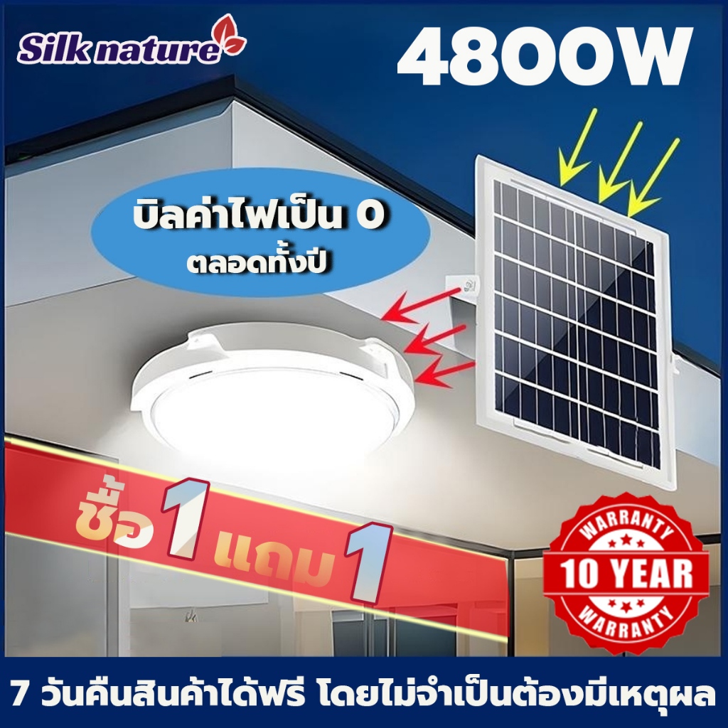 โคมไฟติดเพดาน ไฟติดห้องนอน 4800W ไฟ โซล่าเซล ไฟเพดาน LED ไฟ led ไฟเพดานโซลาเซล ไฟโซล่าเซลล์