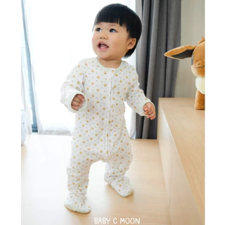 Part 2 BABY C MOON ชุดหมีคลุมเท้า 0-2 ขวบ Two Way Zipper / ชุดนอนเด็ก / ชุดเด็กแรกเกิด