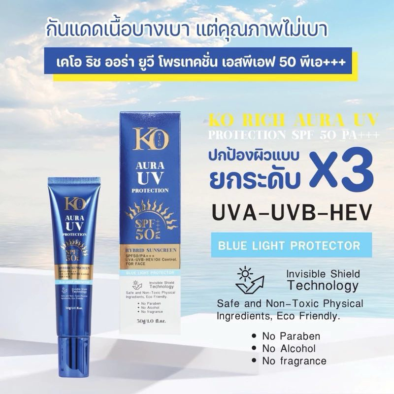 กันแดดหน้า KO Rich SPF50PA++