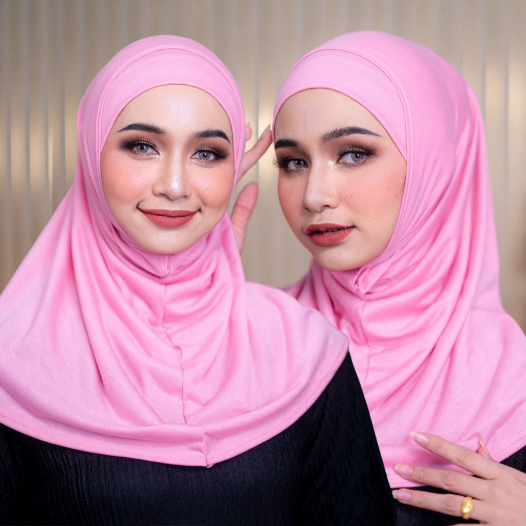 ผ้าคุลมแม่ลูก 2 ชิ้น เนื้อผ้าใส่สบายไม่ร้อน เหมาะสำหรับใส่ออกงานอิสลาม HL66 รุสมีนี