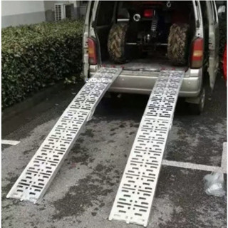 บันไดขึ้นรถ ATV พับได้ สะพานอลูมิเนียมแท้ สะพานสำหรับขึ้นลง …