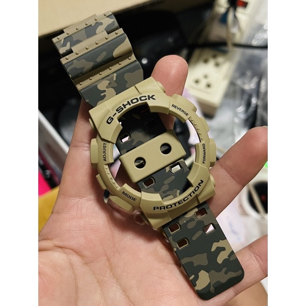 กรอบสาย G-Shock ของแท้ 100%(GA/GD) กรอบครีมสายพรางเขียว