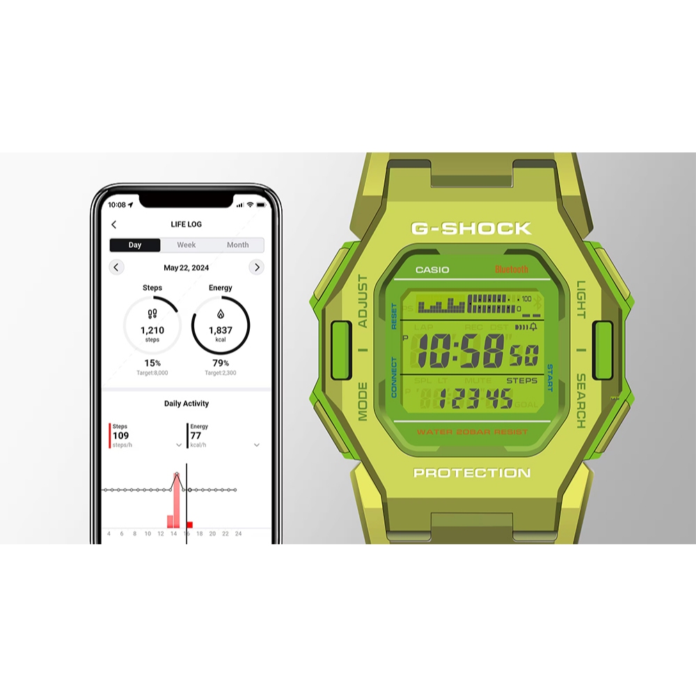 Casio G-Shock นาฬิกาข้อมือผู้ชาย สายเรซิน รุ่น GD-B500(GD-B500S-3,GD-B500-7,GD-B500-1, GD-B500S-8