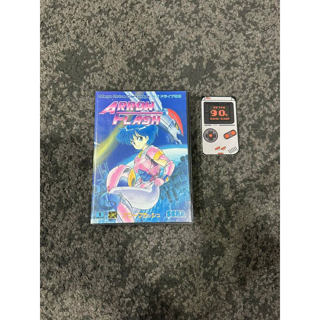 Sega Cartridge Megadrive 16 Bit Arrow Flash Boxed / Japan