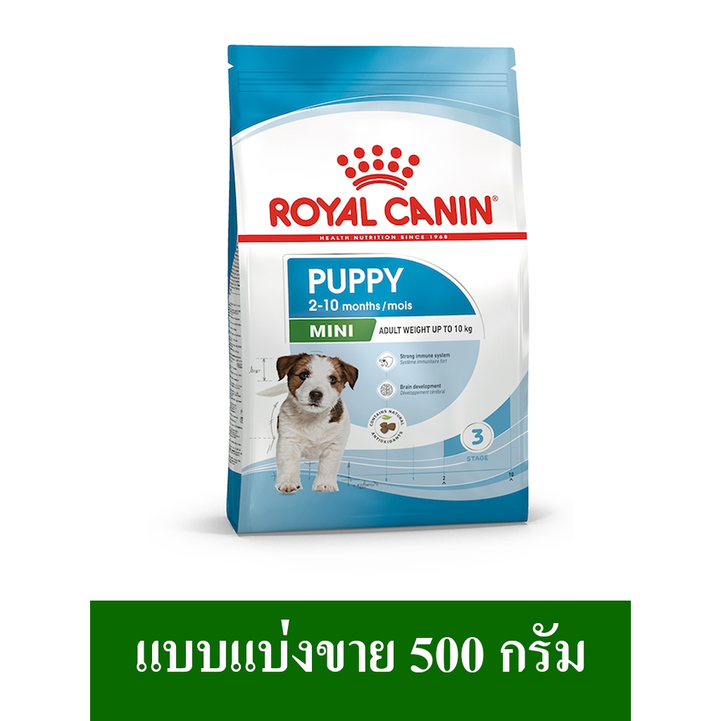Royal Canin Mini Puppy อาหารเม็ดลูกสุนัขพันธุ์เล็ก แบบแบ่งขาย Repack 500 g.