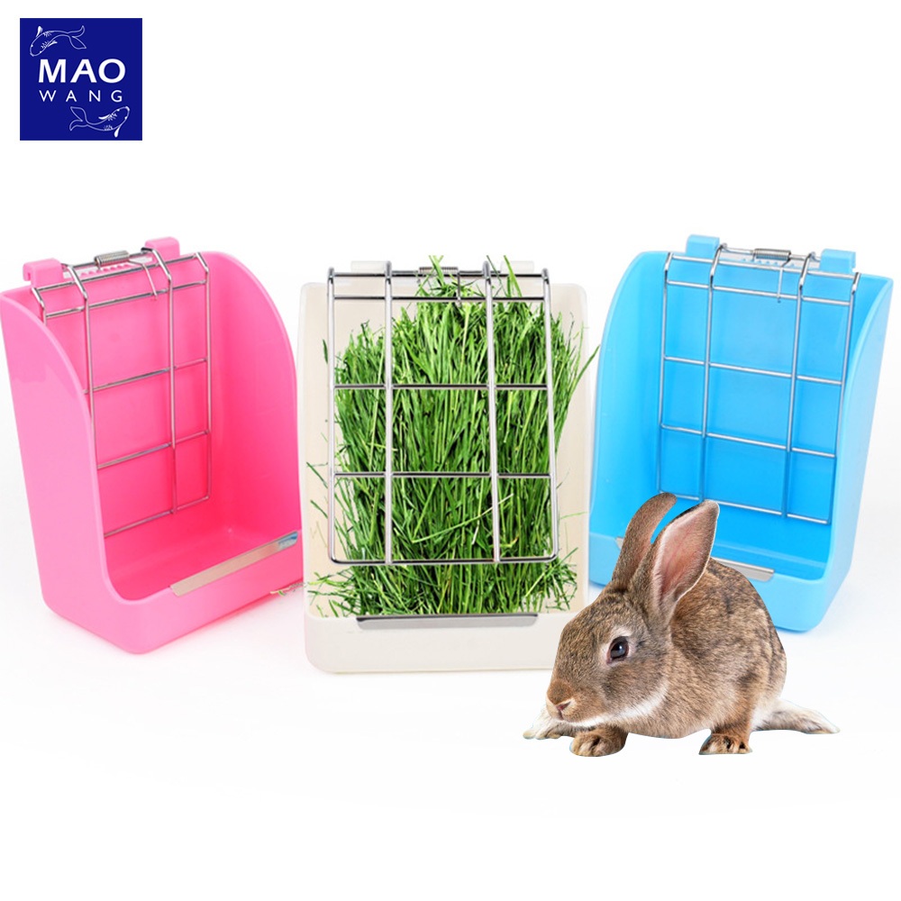 MAO Grass Feeder รางให้หญ้ากระต่าย ที่ให้อาหารกระต่าย แบบหนีบ พร้อมตัวล็อคยึดกรง ติดผนัง ที่วางหญ้า