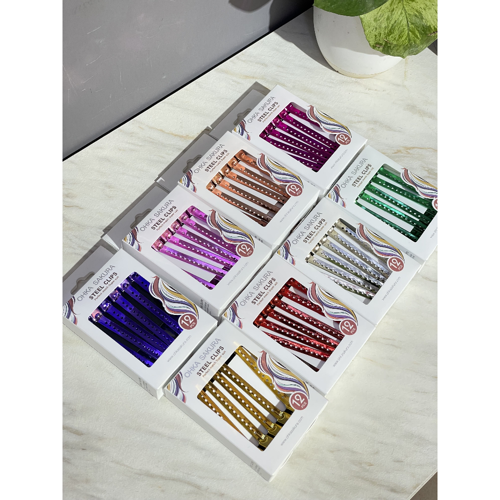 กิ๊บหนีบผม OHKA SAKURA   TYPE F090 มีรู(90mm)