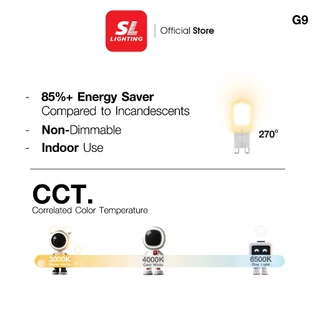 SL LIGHTING | LED GALAXY G9 2.5W ขั้วหลอด G9 แสง 3000K Warm White