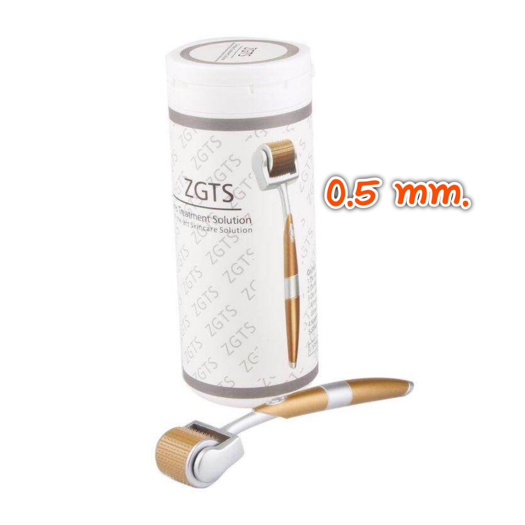 [พร้อมส่งจากไทย]เข็มกลิ้งZGTS 0.5 mm.ลูกกลิ้งไทเทเนียมฟื้นฟูหน้า ฟื้นฟูหลุมสิว ริ้วรอย กระตุ้นรากผม