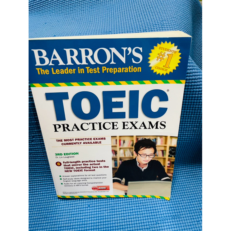 barron Toeic practice exams 6 full length practice tests💥มือสอง ไม่มีเขียน