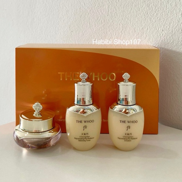 Whoo Radiant Set (Cream 10ml +Balancer25ml +Emulsion25ml)