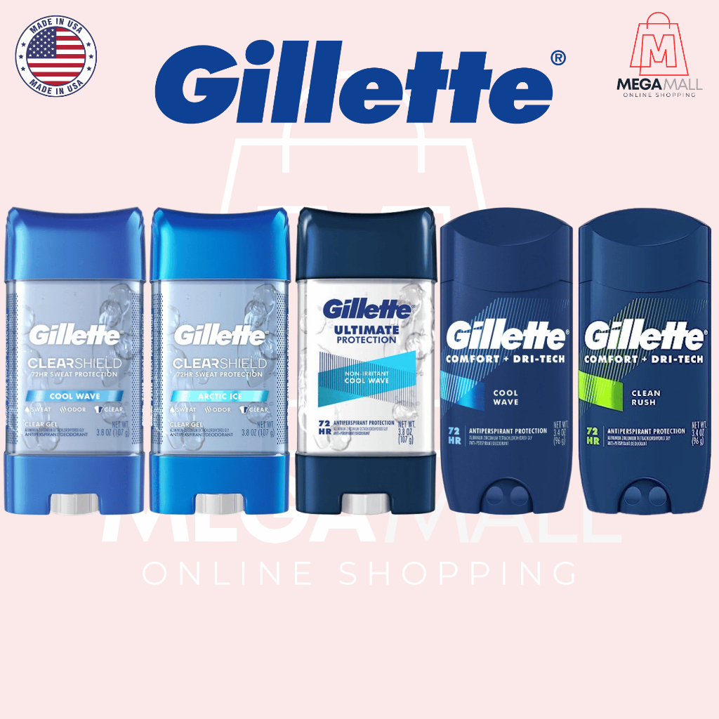 Gillette โรลออน (พร้อมส่ง) สินค้านำเข้าจาก USA ของแท้100% Antiperspirant Deodorant
