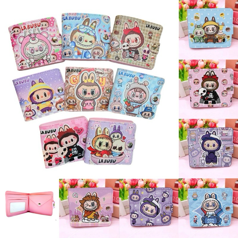 กระเป๋าสตางค์มีช่องใส่บัตรลายการ์ตูน พร้อมส่ง