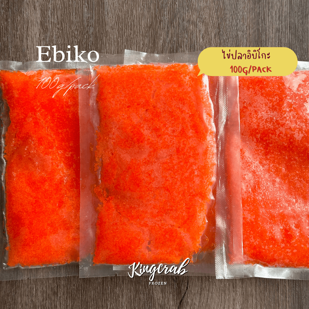 ไข่ปลาสีส้ม 100กรัม/แพ็ค TOKUSEN EBIKO 100G/PACK