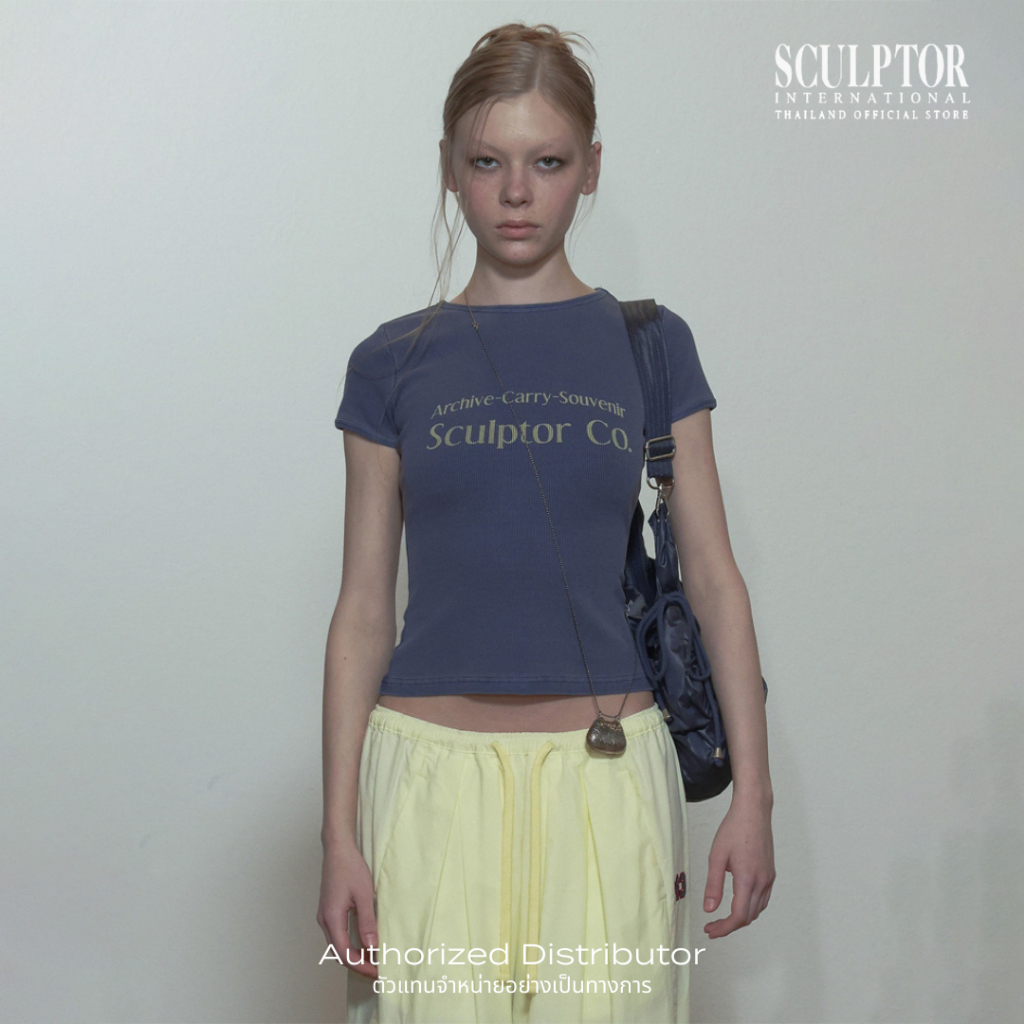 SCULPTOR® เสื้อยืด Archive Pigment Baby Tee