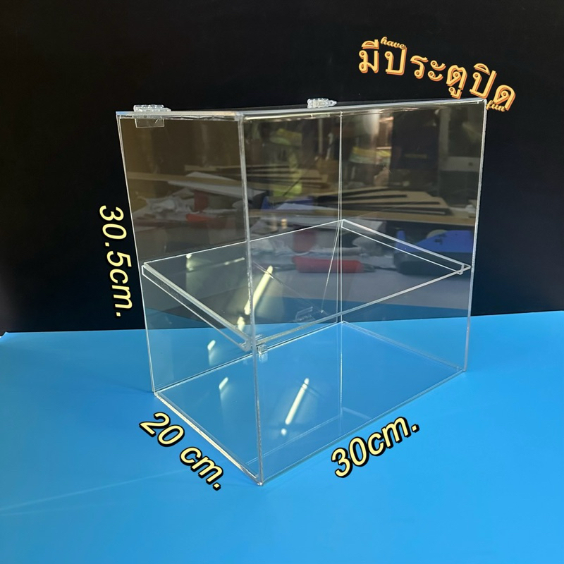 ตู้โชว์อาหาร ตู้ใส่อาหาร ตู้ใส่ขนมปังขนาด30*30.5*20ซม