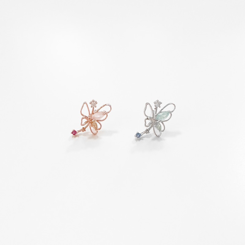จิวหูเกาหลี ก้านแสตนเลสเกรดเครื่องมือแพทย์ Surgical Stainless Steel no.875_876