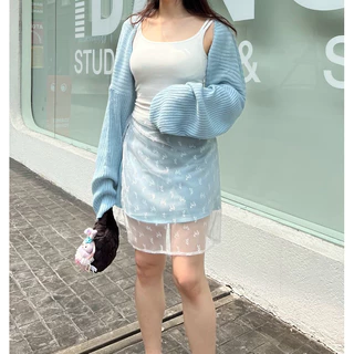 UIUI | เสื้อคลุมแขนไหมพรม สีเรียบ fleece / freeze open-front