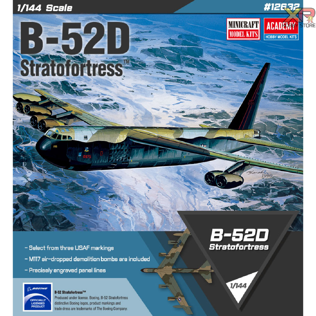[Academy Model] 1/144: USAF B-52D Stratofortress (AC 12632)