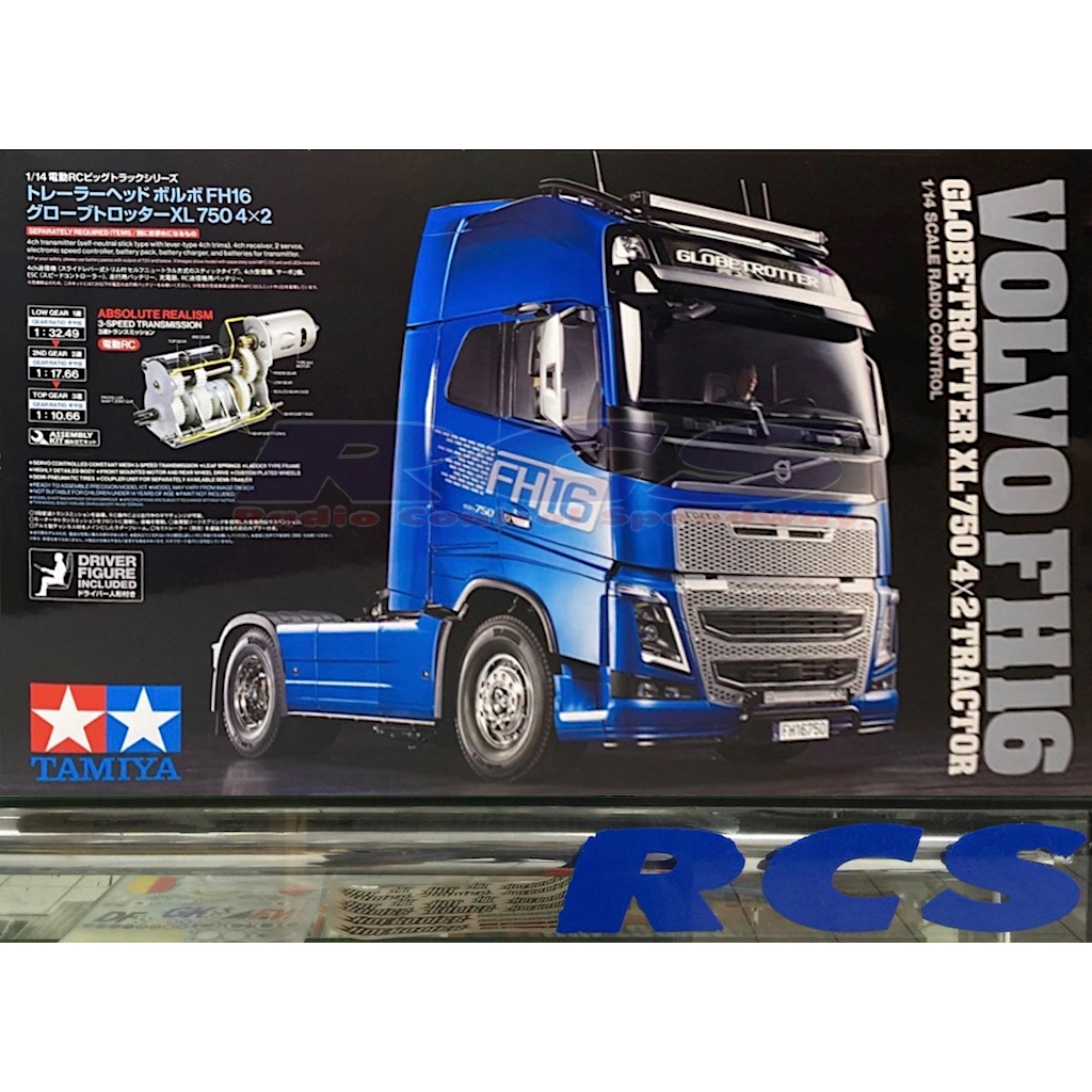 💥New💥 🏁 TAMIYA 56375 ชุดคิท 1/14 SCALE RADIO CONTROL Volvo FH16 XL 750 4x2 ต้องไปสร้างและทำสีเอง