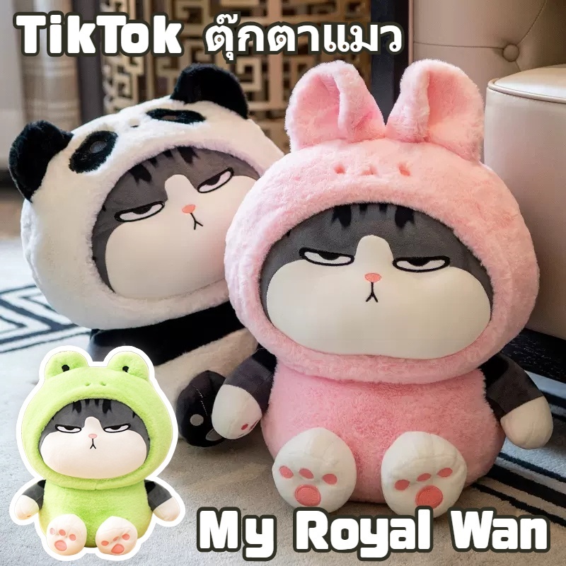 ตุ๊กตาแมว ตุ๊กตาแมวอ้วน ที่สามารถเปลี่ยนร่างได้ ตุ๊กตาตัวใหญ่ กบแมวตุ๊กตา
