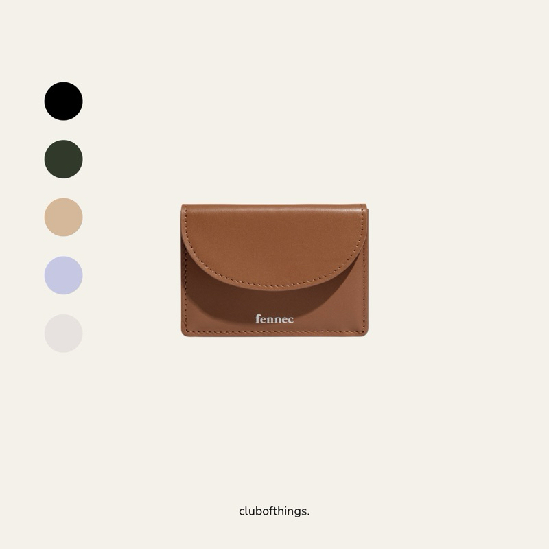 ꒰ 𝒑𝒓𝒆-𝒐𝒓𝒅𝒆𝒓 ꒱ fennec halfmoon mini wallet ( 2 ver. ) 17 สี — ของแท้จากเกาหลี🇰🇷