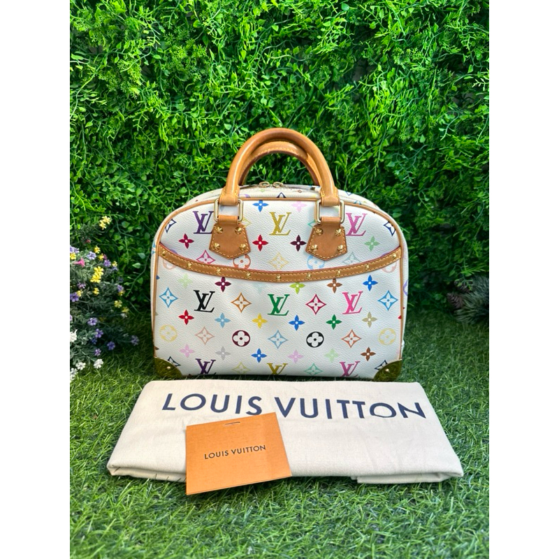 กระเป๋า 👜Authentic LV White Monogram Multicolor Trouville Bag ปี 2005 ✨✨