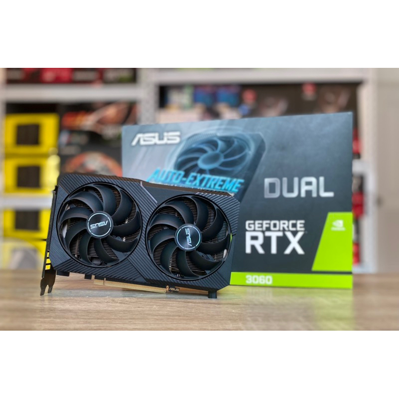 (VGA) การ์ดจอ ASUS DUAL RTX3060  MINI 12GB มือสอง