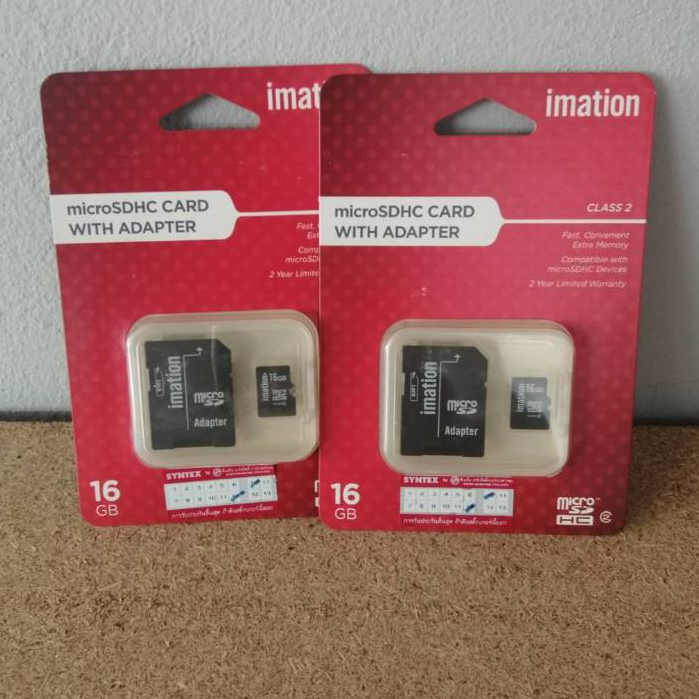 Imation 16GB Micro SD card with adapter CLASS2