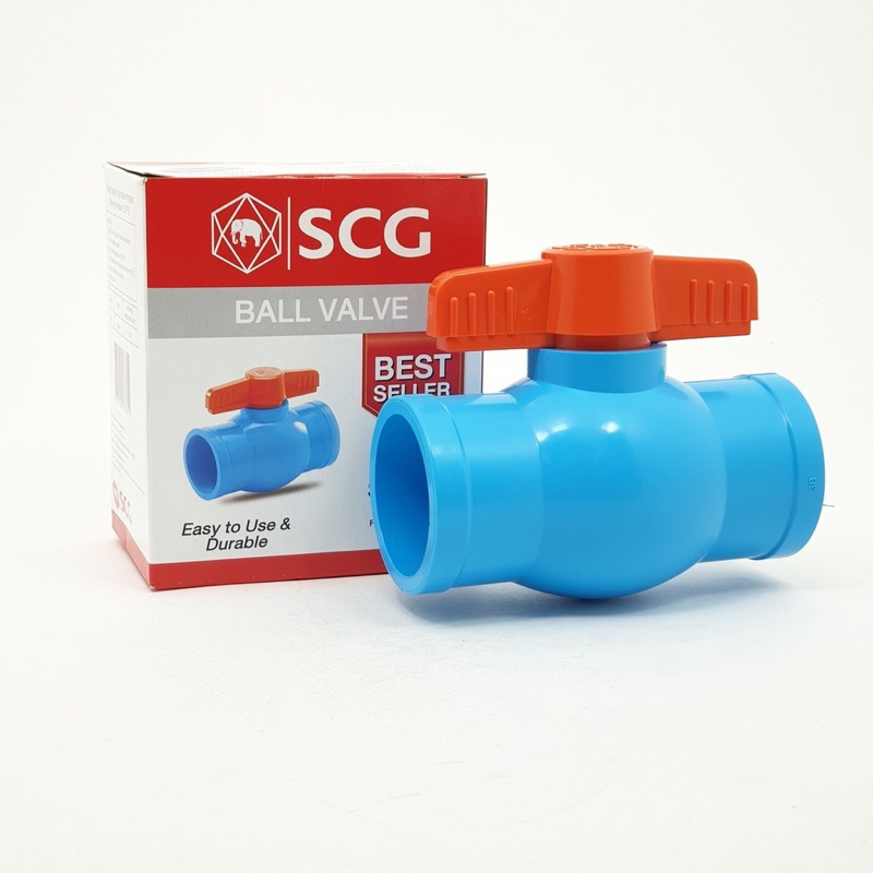 บอลวาล์ว PVC ตราช้าง (1/2") ( 3/4") ( 1") SCG