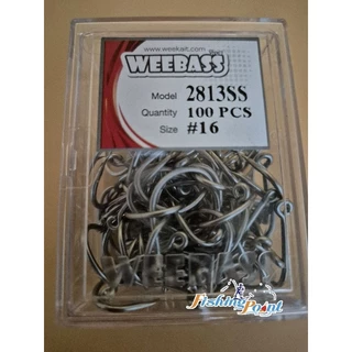 ตาเบ็ดSTAINLESS WEEBASS รุ่น 2813SS บรรจุ100 ตัว/กล่อง
