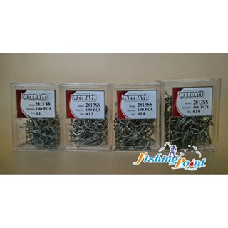 ตาเบ็ดSTAINLESS WEEBASS รุ่น 2813SS บรรจุ100 ตัว/กล่อง