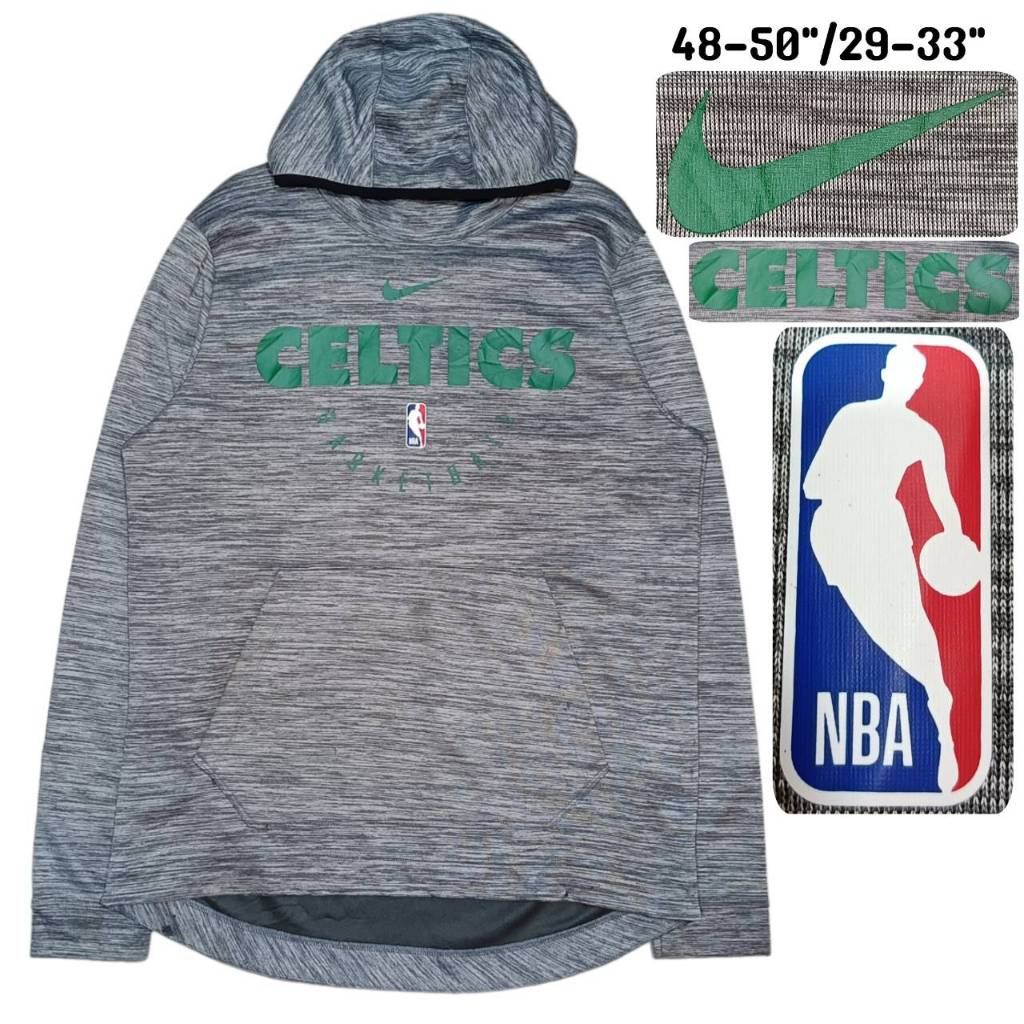 Nike Boston Celtics Spotlight NBA เสื้อฮู้ด ไนกี้ เซลติก บาสเกตบอล NBA สีเทาTOP มือสองสภาพดี มีตำหนิภาพสุดท้าย
