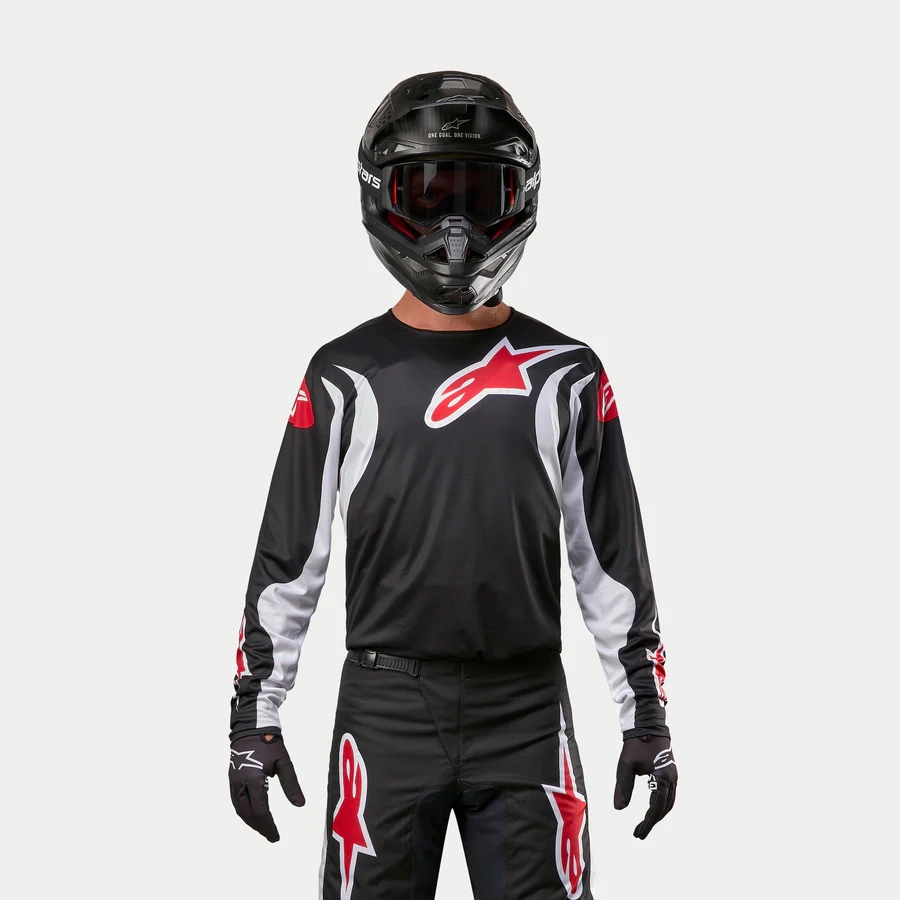 Alpinestars ชุดวิบาก (เสื้อ+กางเกง) รุ่น FLUID LUCENT SET สี BLACK WHITE