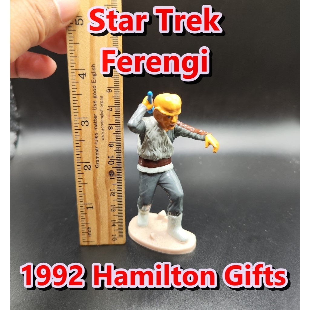 ฟิกเกอร์  Star Trek หายาก ปี 1992  "Ferengi" จากเรื่อง  Star Trek Figure 3.5" 1992 Paramount Pictures Hamilton Toy Fig