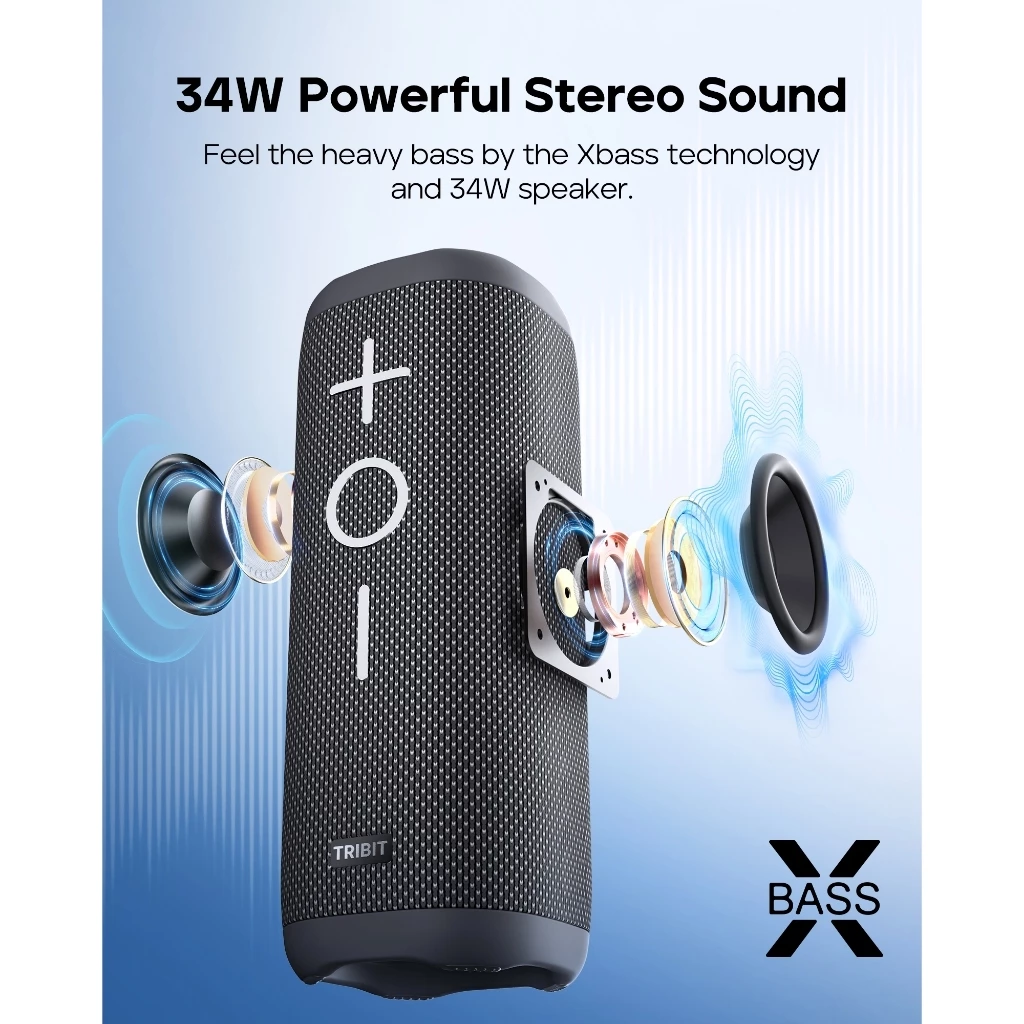 [ประกันศูนย์ไทย] Tribit StormBox 2 ลำโพงบลูทูธ ลำโพง Bluetooth 5.3  34W IPX7 thumbnail 5