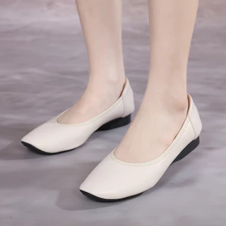 ALICE BASIC รองเท้าคัชชู ส้น 1 นิ้ว ใส่สบายซัพพอร์ทเท้าได้ดีมีพื้นกันลื่นและกำมะหยี่กันกัด ตระกร้า1