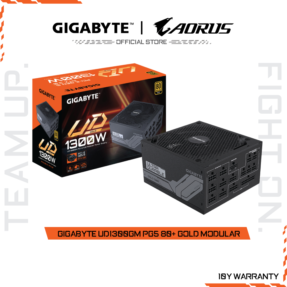 GIGABYTE UD1300GM PG5 80+ GOLD POWER SUPPLY MODULAR (GP-UD1300GM PG5)