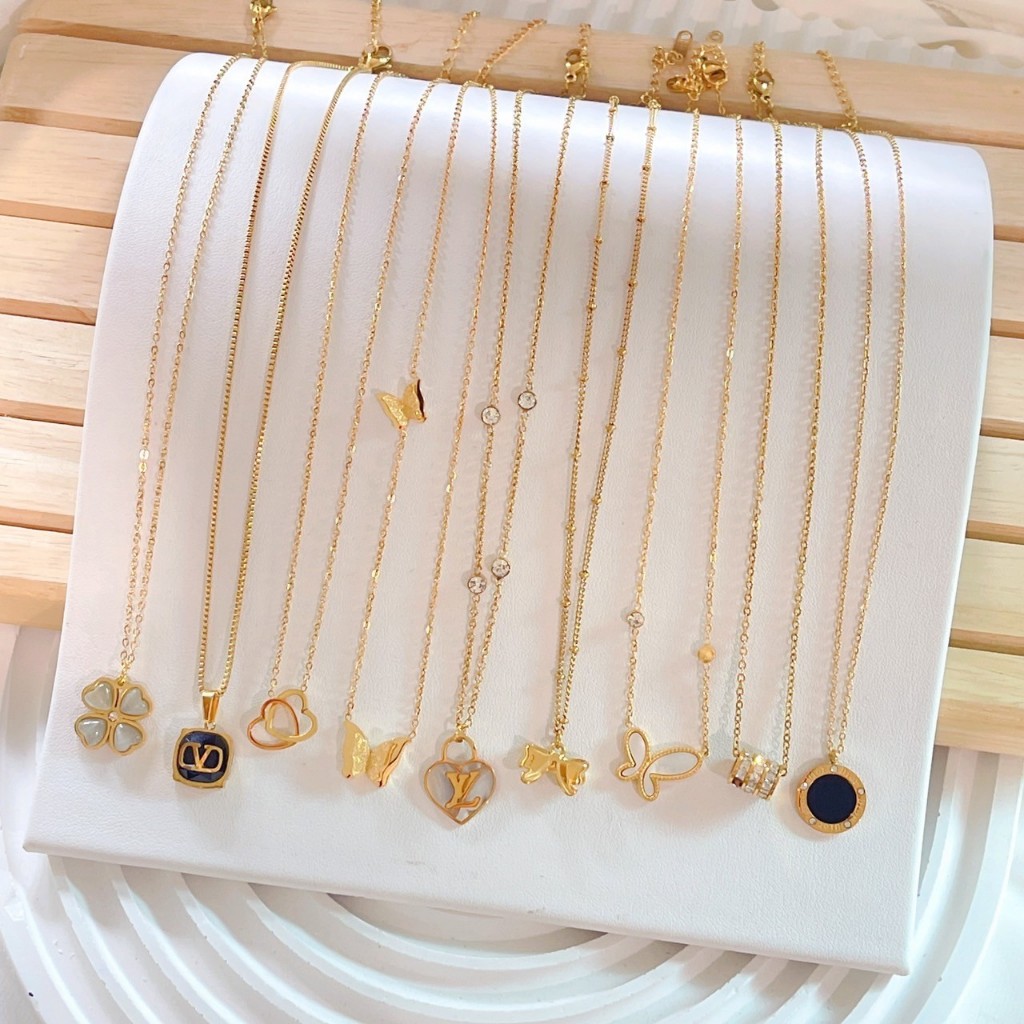 ถูกสุดในไทย สร้อยคอแฟชั่น งานสเเตนเลสแท้100% เกรดพรีเมียม ไม่ลอกไม่ดำ